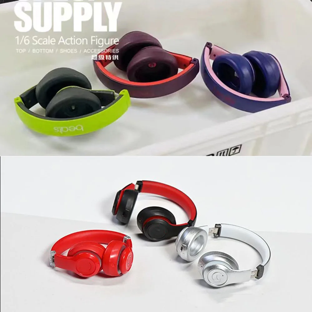 

Multiple Colors 1/6 Fashion Headphones Candy Color Matching Street Style Leisure Clothes Accessories For 12'' Action Figure Body