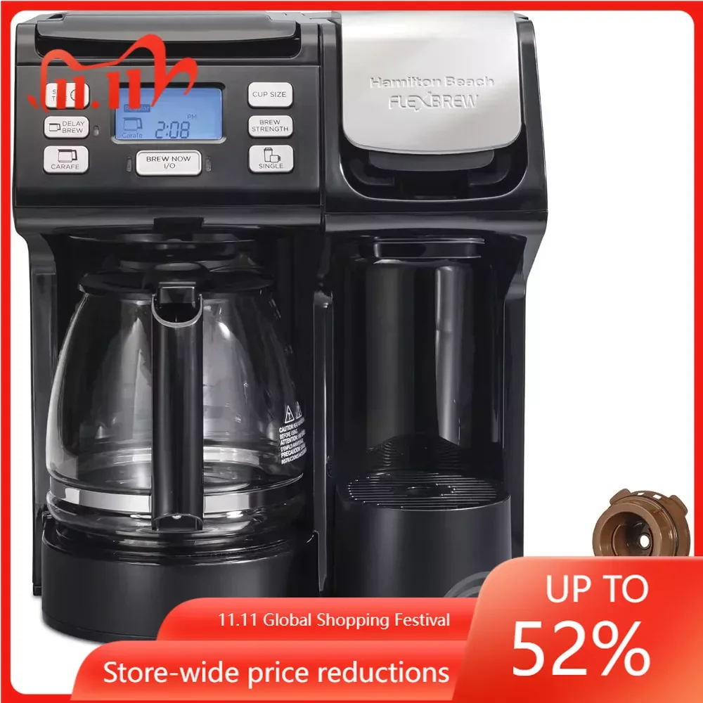 

Electric Coffee Maker FlexBrew Trio Coffee Maker, 56 Fl Oz Resevoir