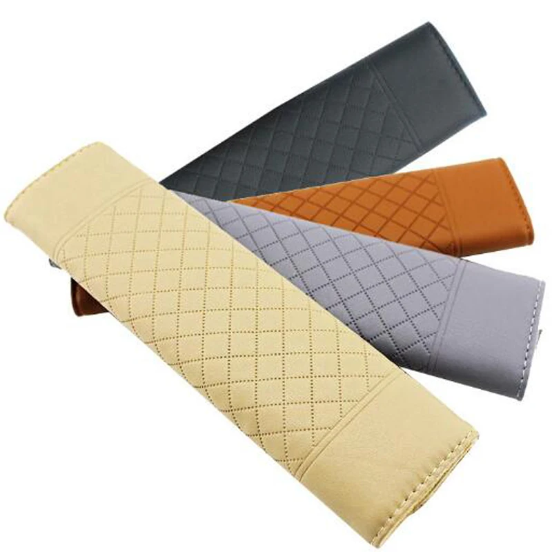 JLEC 1 Pcs Seat Crevice PU Car Seat Belt Padding Cover Auto Driver Shoulder Protector for BMW Seat Belt with Four Colors