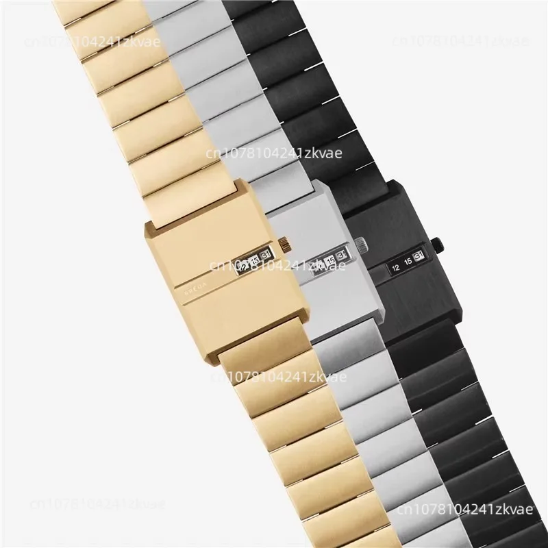 Модные креативные нишевые часы женские новые кварцевые со стальным импульсом в