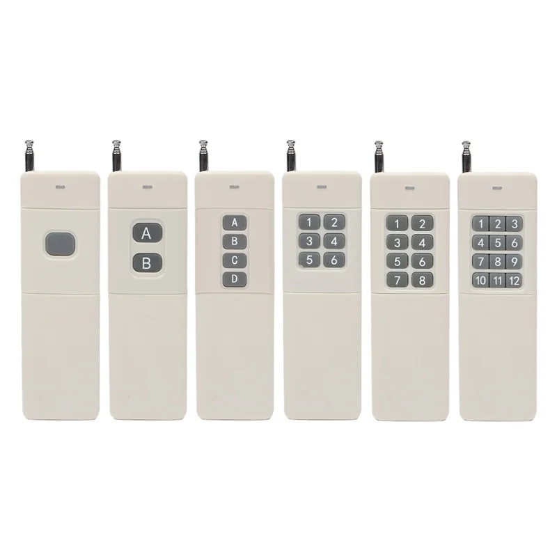 

Transmitter With Wireless Remote Control 3000m Long Range High Power 1/2/4/6/8/12ch, 433mhz Relay Switch