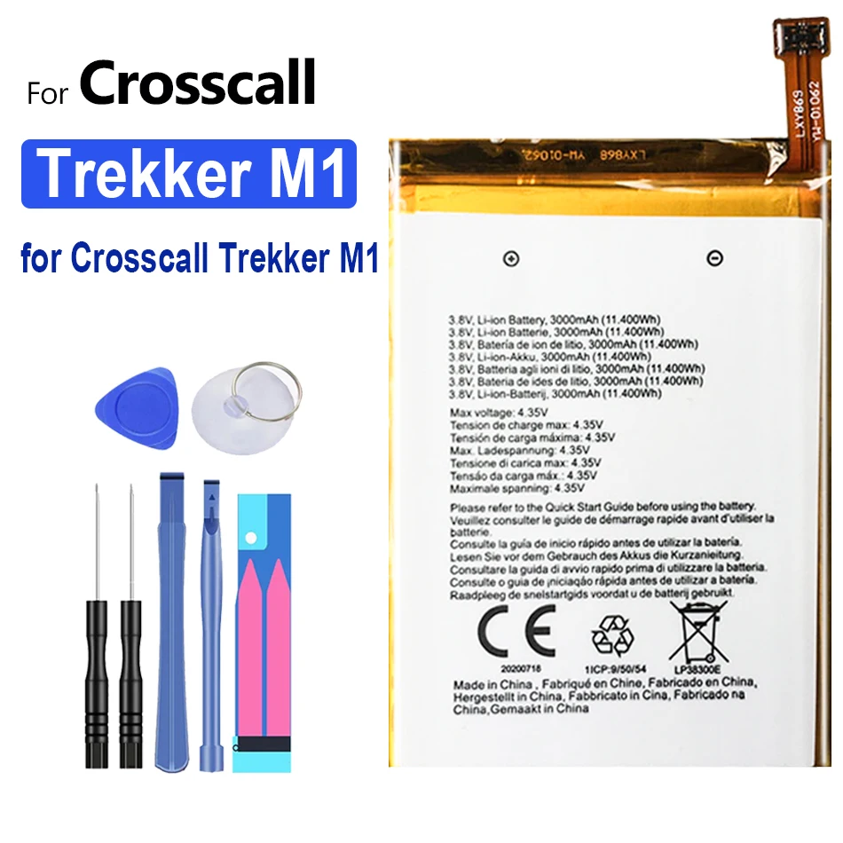 

Replacement Phone Battery For Crosscall Trekker M1 3000mah Batterij Battery with Tools