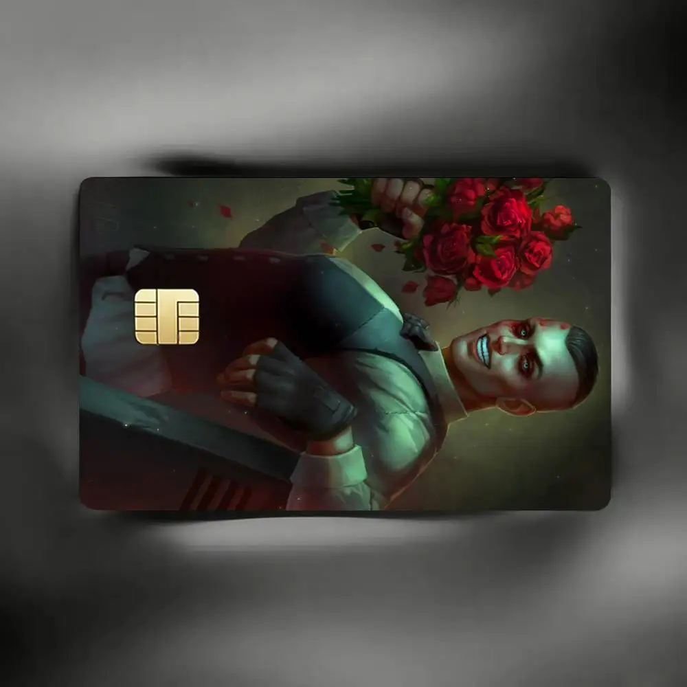 Фото Наклейки-скины E-Eddie G-Gluskin для кредитных карт VISA, банковских, проездных и транспортных карт: защитная пленка-наклейка №3