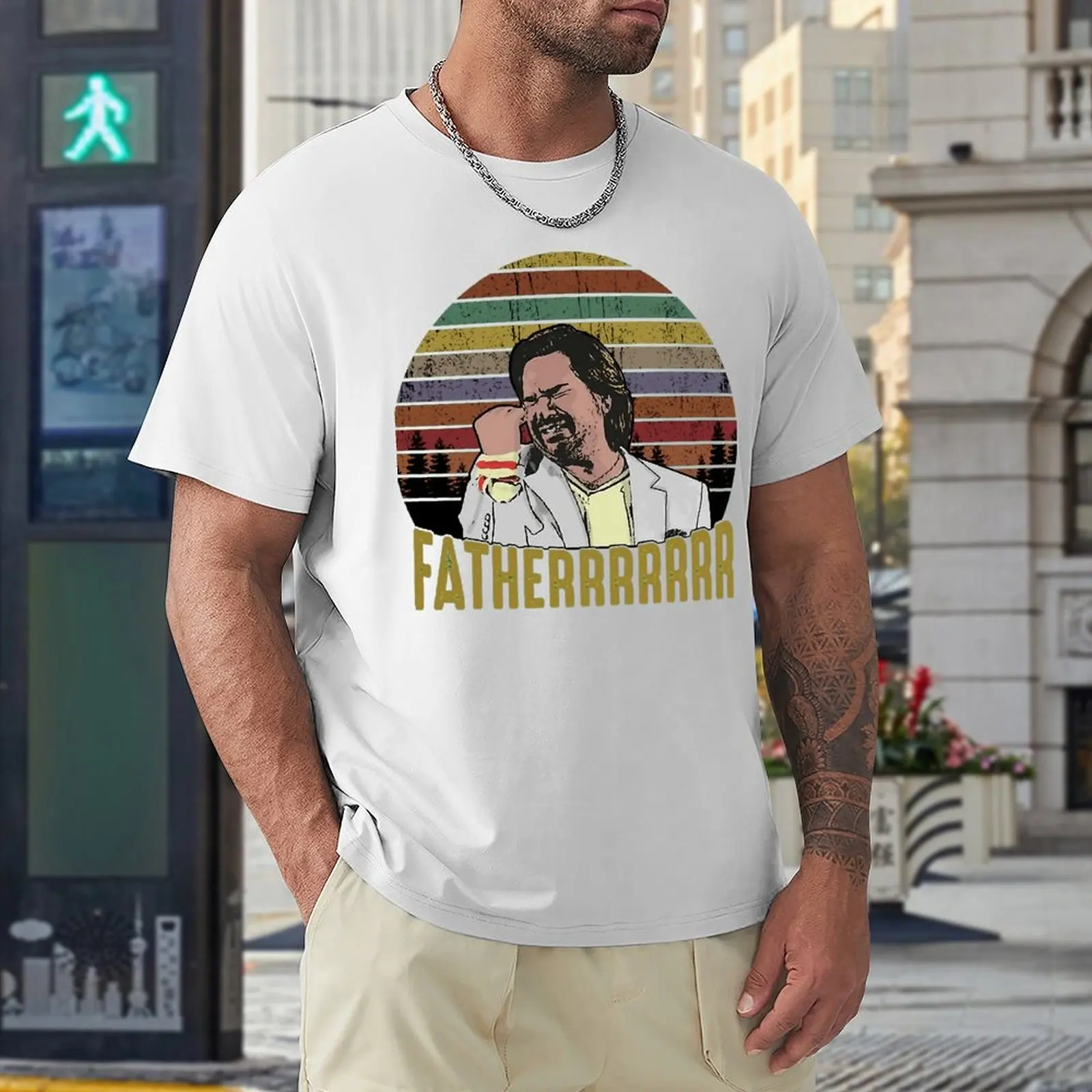 Винтажная забавная Футболка с принтом Дугласа рейнольма отца из толпы The It