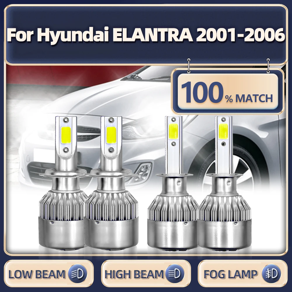 

Car Light 240W 40000LM Led Headlight Bulbs Super Bright Auto Lamp 12V 6000K For Hyundai ELANTRA 2001 2002 2003 2004 2005 2006