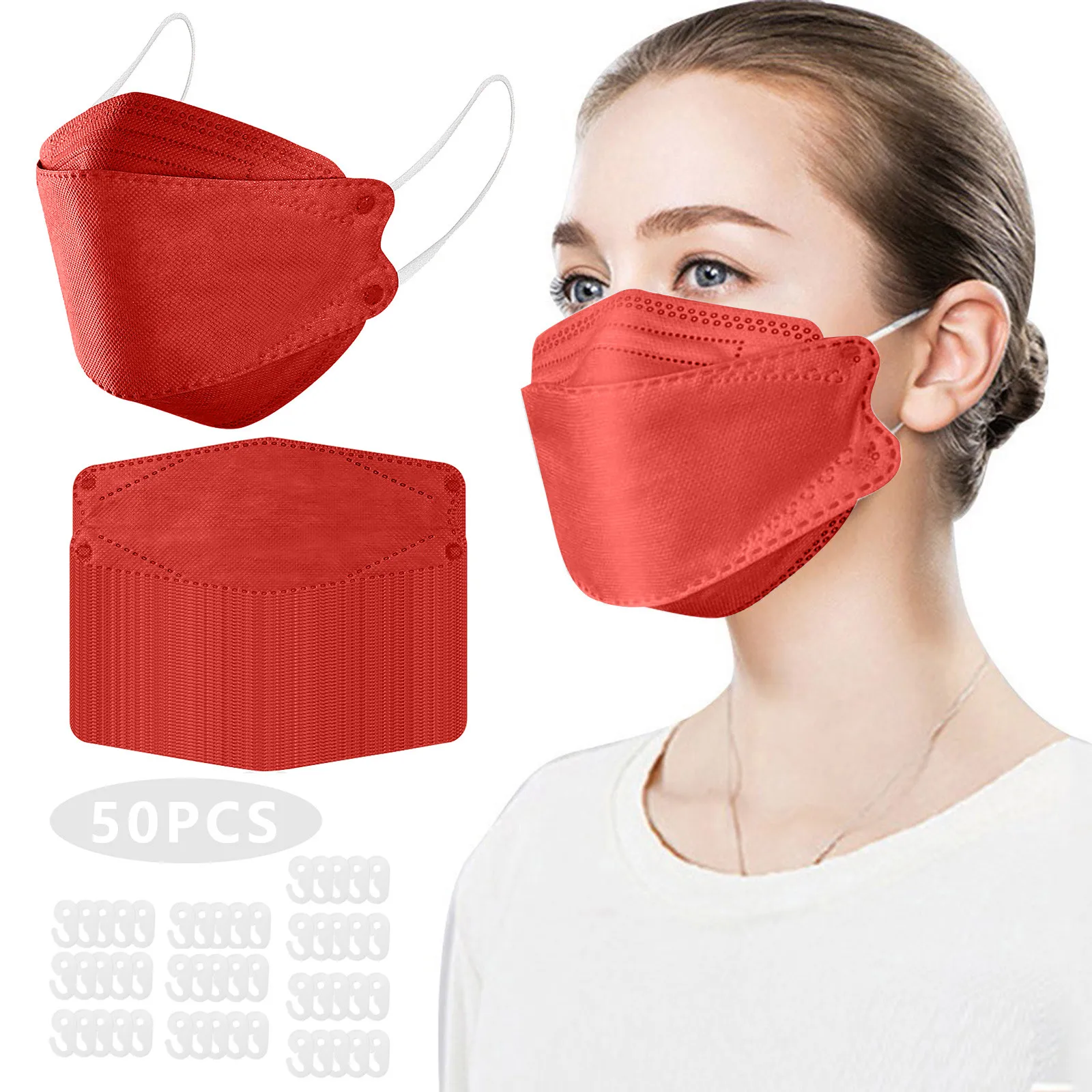 Маска одноразовая трехслойная с крючком защитный чехол 3d Для Лица косплея