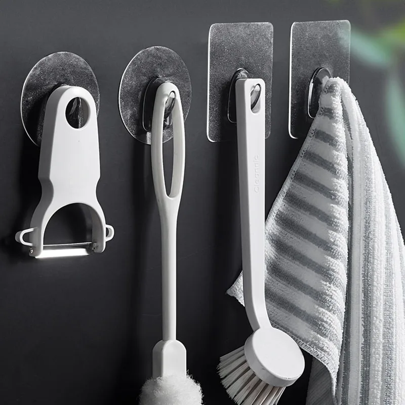 

Прозрачный настенный крючок, дверные настенные вешалки, крючки на присоске, стойка для тяжелых нагрузок, присоска, Стандартные настенные кр...