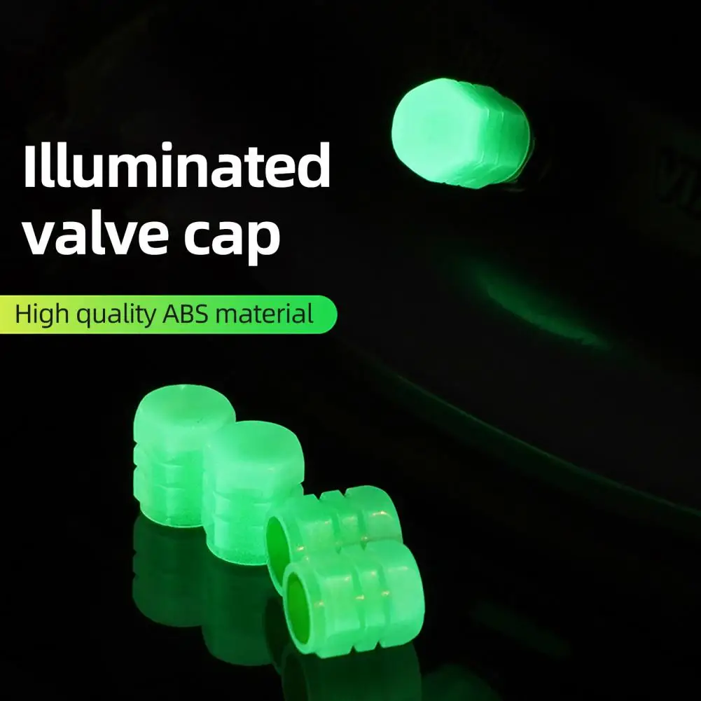 

Universal Luminous Tire Valve Cap Car Wheel Hub Glowing Dust-proof Decorative Tyre Rim Stem Covers Applicable Motorcycle Bike