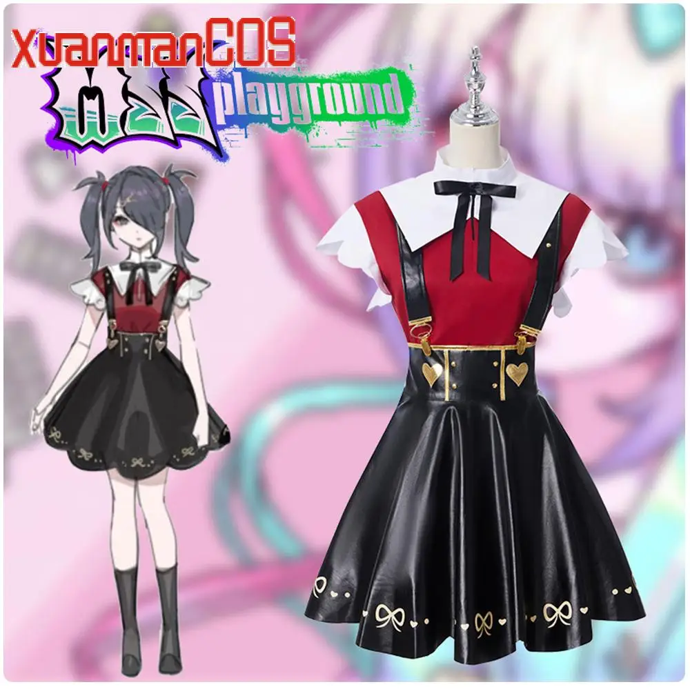 

Game NEEDY_GIRL_OVERDOSE Tangtang Cosplay Costumes Daily Uniform Halloween Women Lolita Dress