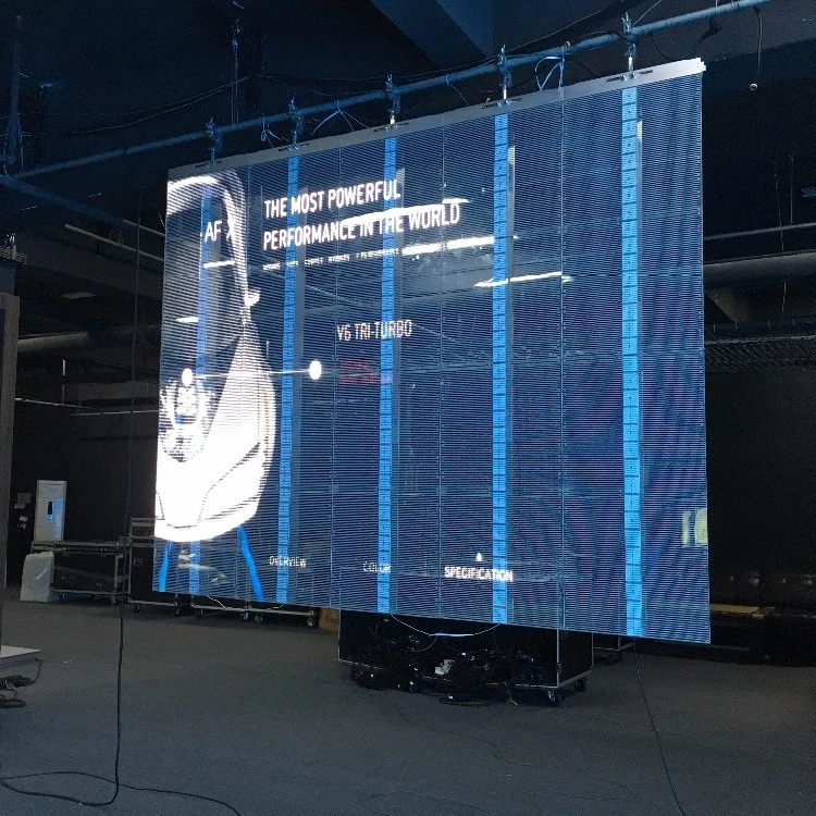 

Glass LED display outdoor HD advertising transparent flexible screen