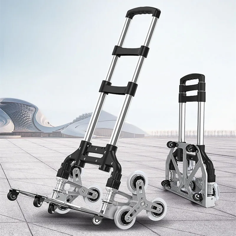 Folding Hand Truck Dolly Cart for Moving Heavy Duty Fold Up Shifter Trolley  Luggage Cartfor Travel Shopping Office Use With Bag