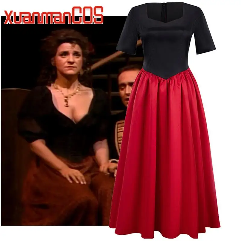 

Opera Carmen Carmen Cosplay Costume Halloween Outfits Party Women Red Dress