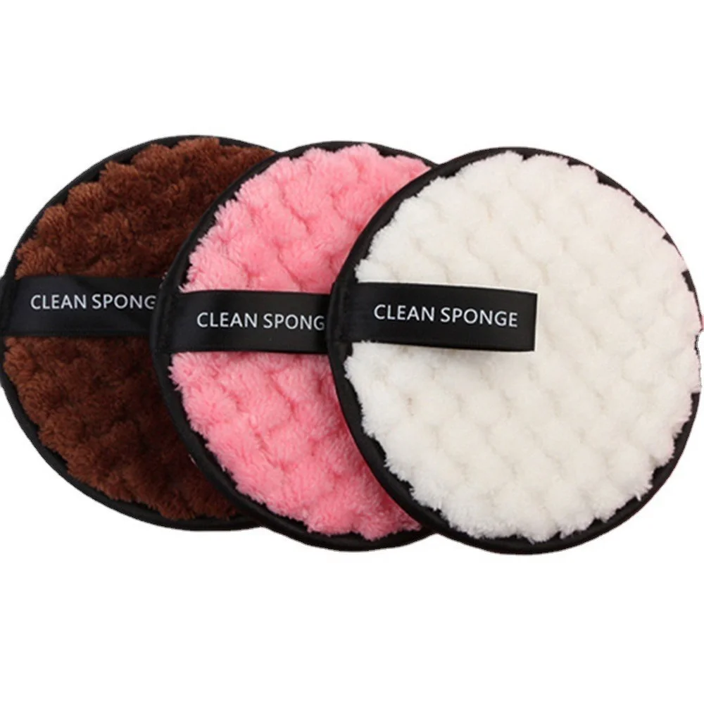 Многоразовые хлопковые накладки для снятия макияжа моющаяся губка лица блендер
