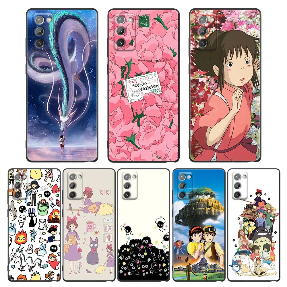 

Cartoon Spirited Away Case for Samsung Galaxy M62 M52 M51 M32 M31 M22 M11 F62 F52 F41 F42 F22 Cases Cover Miyazaki Anime Totoro
