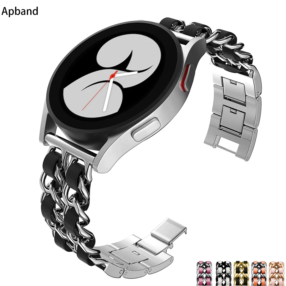 Ремешок для Samsung Galaxy Watch 4/Classic/46 мм/42 мм/active 2 Gear s3/S2 matel браслет Huawei GT/2/GT2/3 Pro 20 мм 22 -