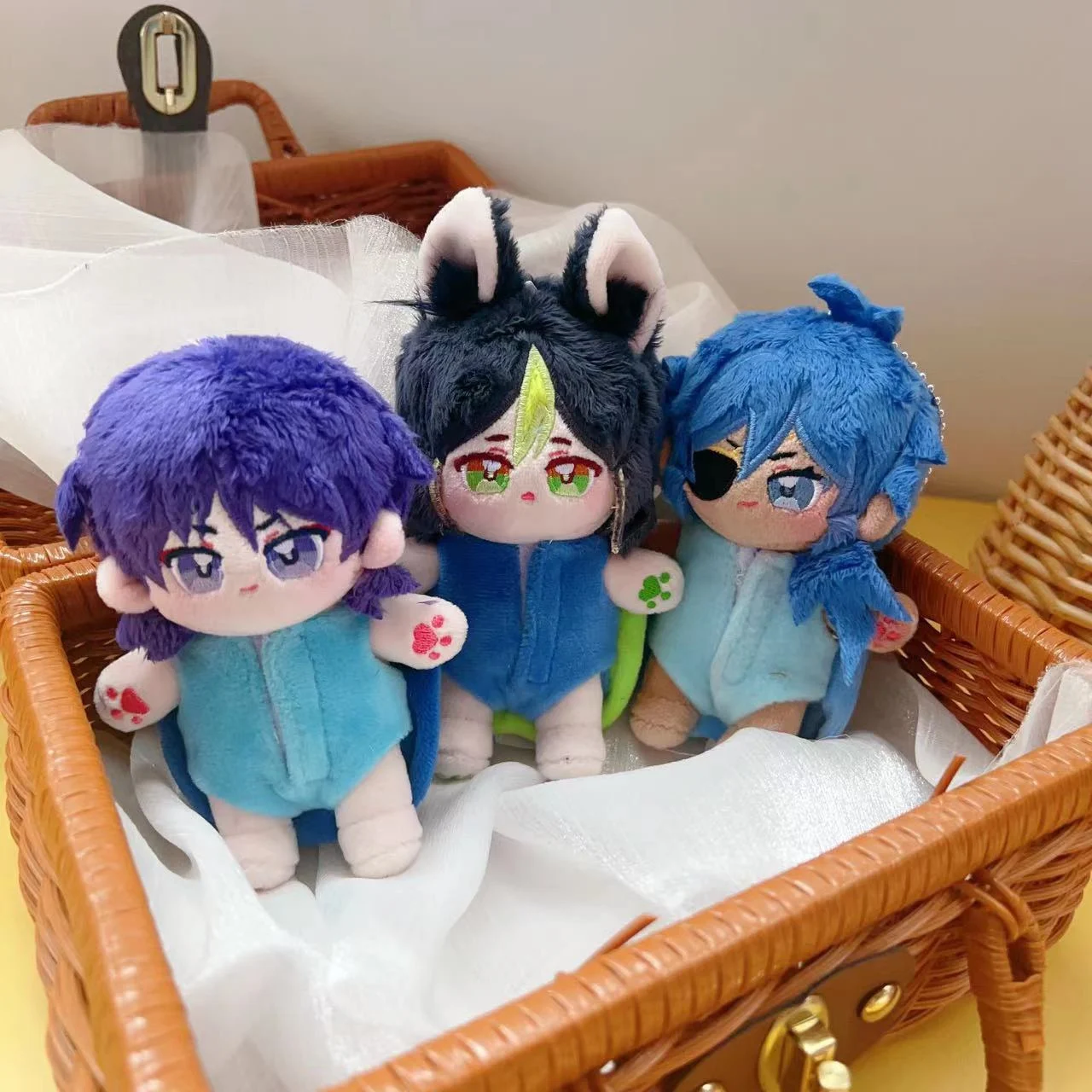 

Anime Genshin Impact Kaeya Venti Zhongli Xiao Tighnari Cute Tortoise 12cm Plush Stuffed Dolls Bag Pendant Keychain Keyring Gift