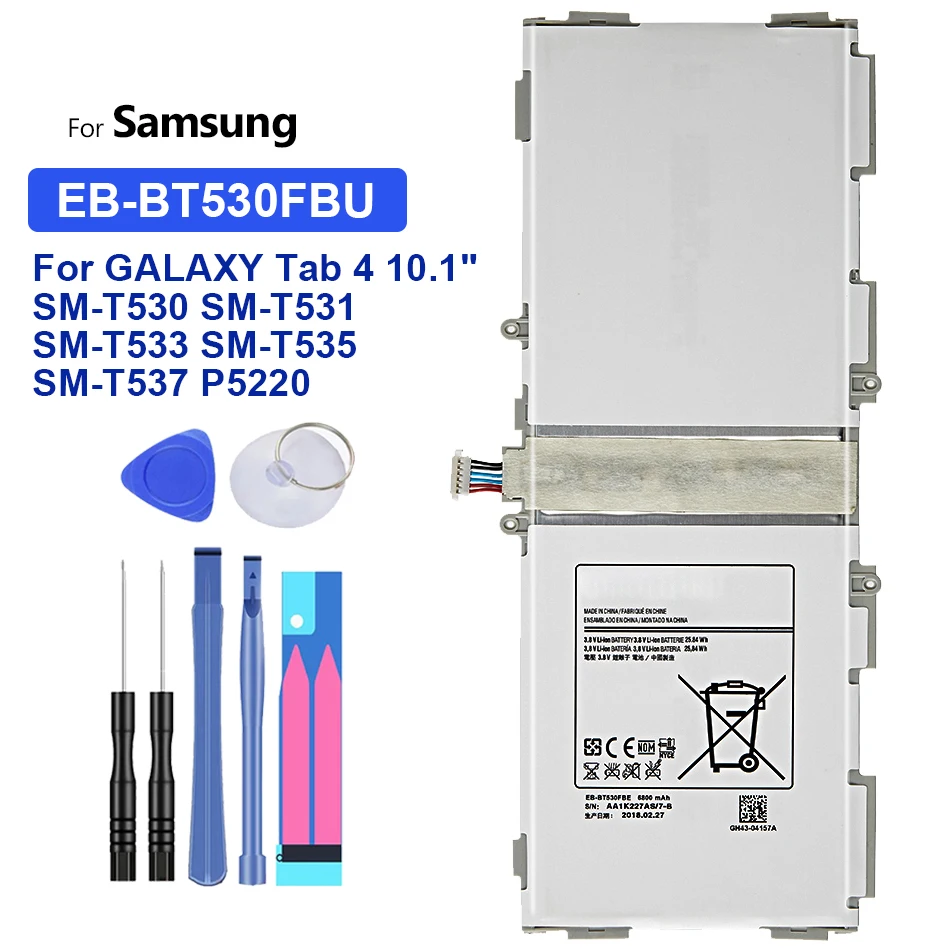 Аккумулятор для планшетов Samsung Galaxy Tab4 Tab 4 6800, 10,1 мАч