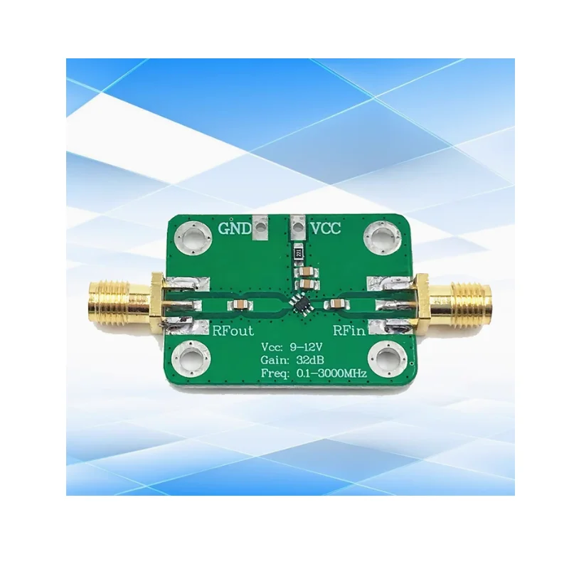 Широкополосный усилитель РЧ низкого уровня шума LNA (усиление 0 1-3000 МГц 32 дБ)