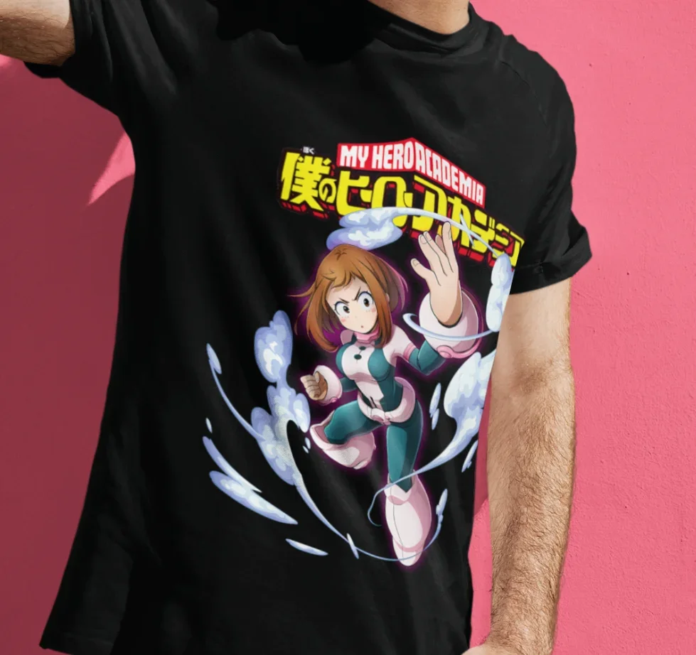 Футболка Ochaco Uraraka футболка Ochako BKNA Boku No Hero академия MHA аниме