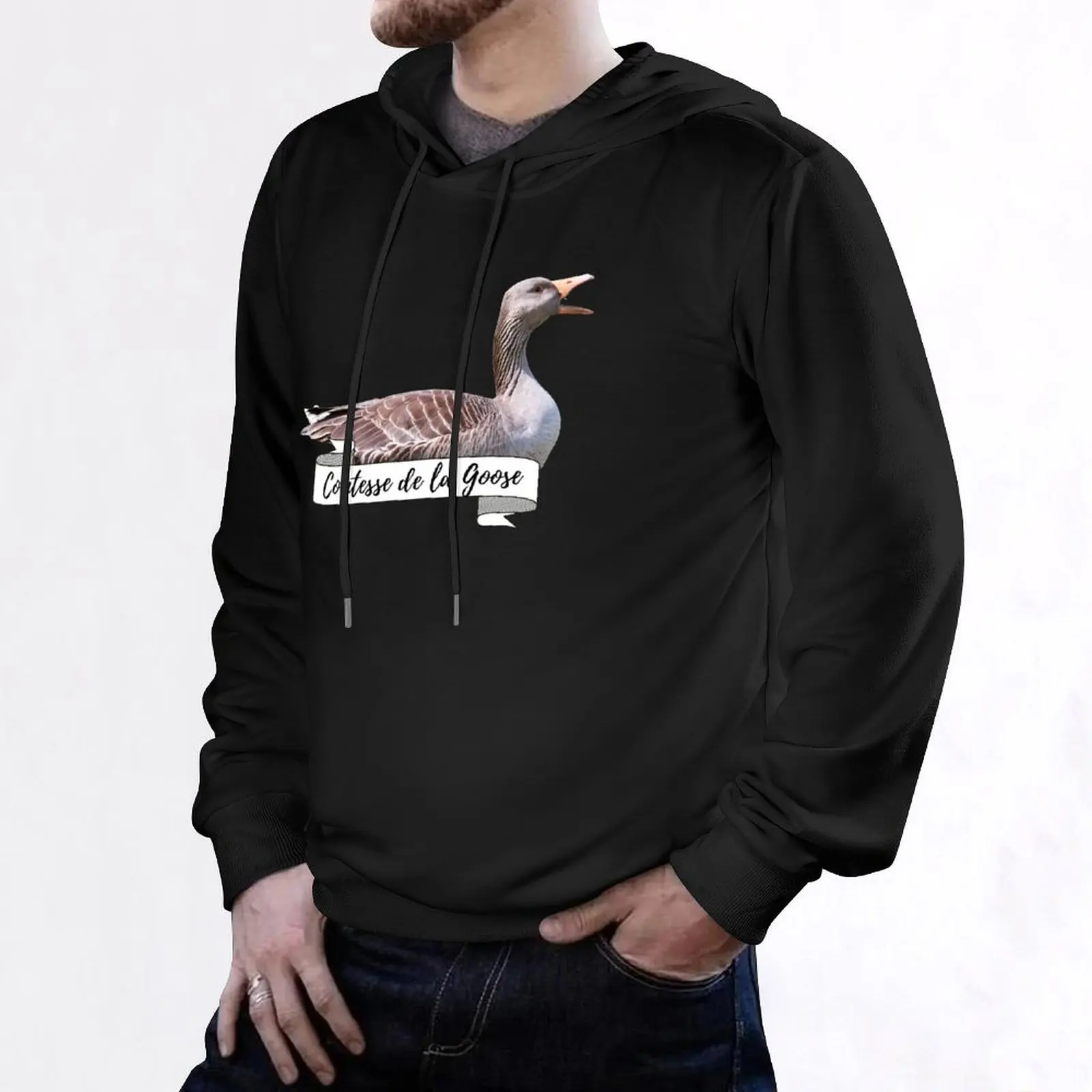 Royal Geese Comtesse De La Goose Funny Lover Подарочный пуловер с капюшоном Мужская толстовка