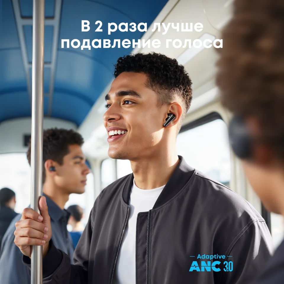 Фото Наушники Soundcore by Anker Liberty 5, беспроводные, с шумоподавлением, ANC 3.0, Bluetooth, 48 часов работы №2