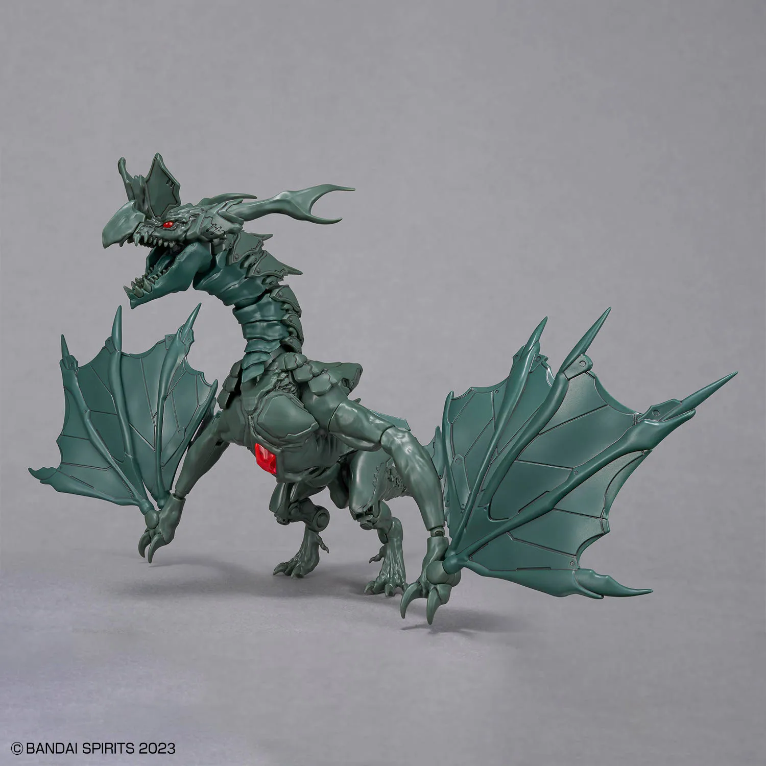Фото В наличии: Официальная лицензированная фигурка Bandai 30MF Duro Wyvern 30 MINUTES FANTASY Green Dragon, аниме-модель, оригинальная игрушка в коробке, подарок. №4