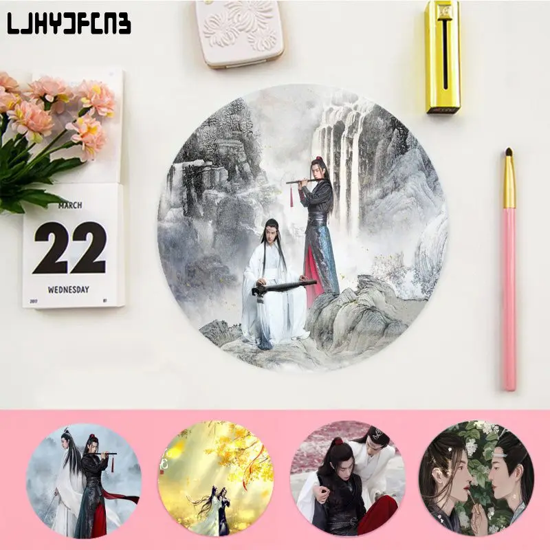 

The Untamed Xiaozhan Wang YiBo 20x20cm Round Gaming Mouse Pad Gamer Desk Mats Keyboard PadDesk Accessories For PC Computer Table