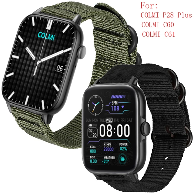 

Nylon Strap for COLMI P8 Plus Smart Watch Band Sports Bracelet for COLMI C60 C61 Wristband Replacement