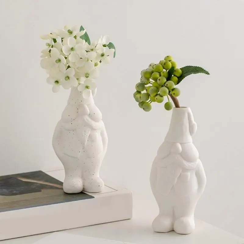M4yf Vase Less Lyse Loms Gnome Кукла Силиконовая плесени сочные растения цветочные горшки