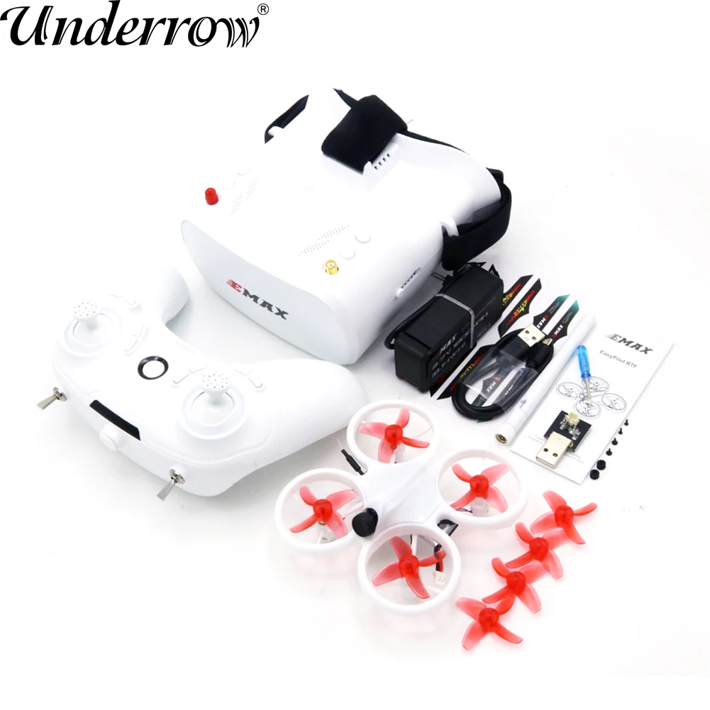 EMAX EZ Pilot 82MM Mini 5.8G Indoor FPV Racing Drone With Camera Goggle Glasses RC Drone 2~3S RTF Version for Beginner