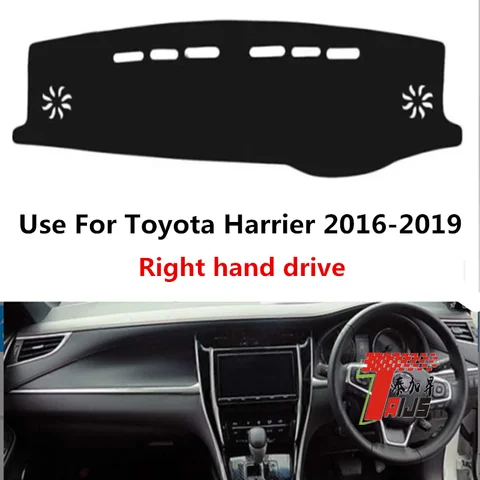 Классический высококачественный чехол TAIJS для приборной панели автомобиля из полиэфирного волокна для Toyota Harrier 2016-2019, правый руль