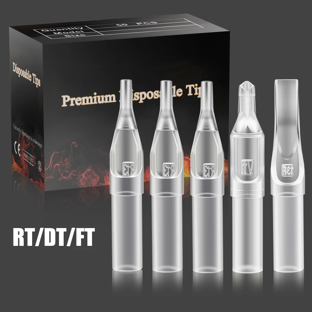 50 Шт. Одноразовые Насадки Для Татуировки RT DT FT