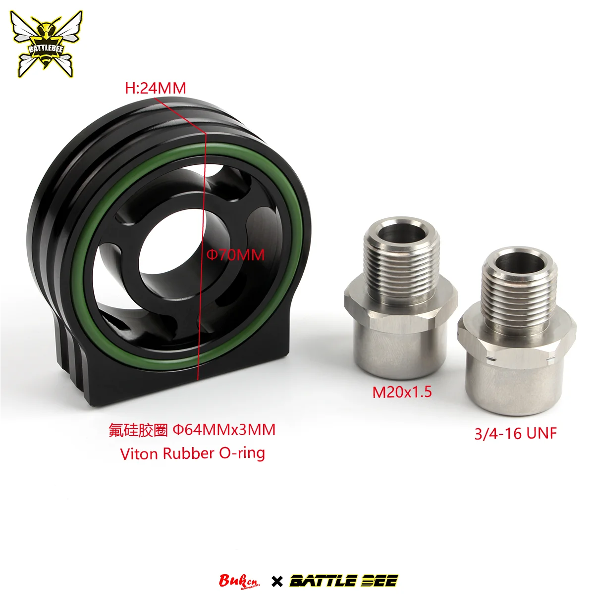 

Универсальный автомобильный автомобильный алюминиевый масляный фильтр, адаптер для сэндвичей пластины, адаптер датчика давления масла с соединительным фитингом BB-UOA-002