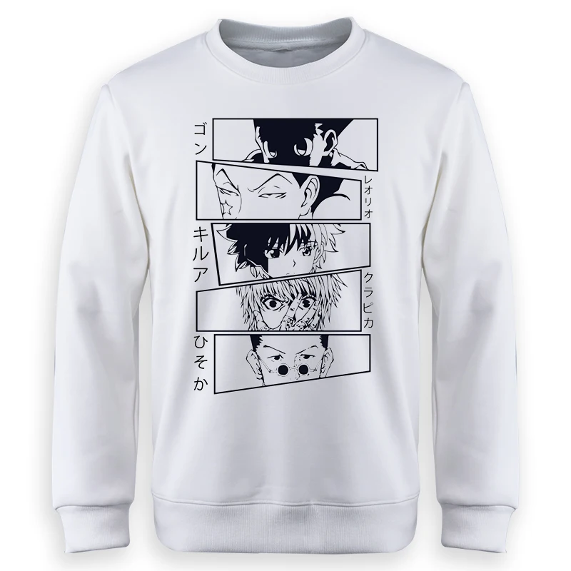 

Hunter X Hunter Killua Zoldyck Sweatshirts Devil Eye Print Anime Sweater Men Unisex Hoody Harajuku Hip Hop Sportswear Hoody