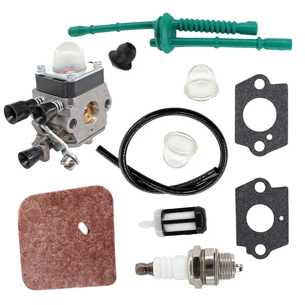 

Air Filter Carburetor FS38 FS46 FS55 FS85 For STIHL Fuel Filter Fuel Line Assembly KM55 Carby Carburetor Service Kit