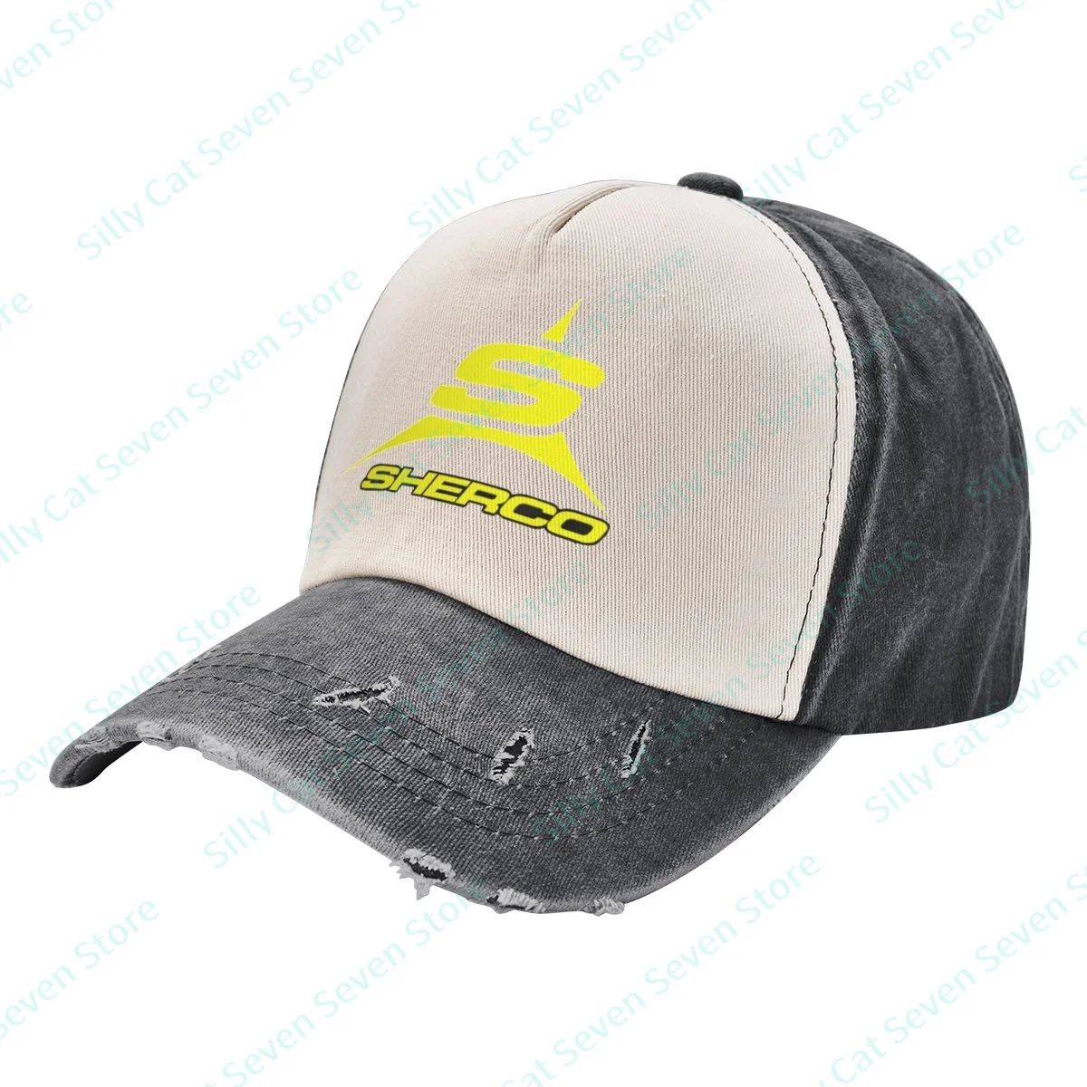 

Multiple Colour Shercos Vintag Denim color contrast Baseball Cap Peaked Cap Adjustable Unisex Dad Hat Shade Sport Baseball Hats