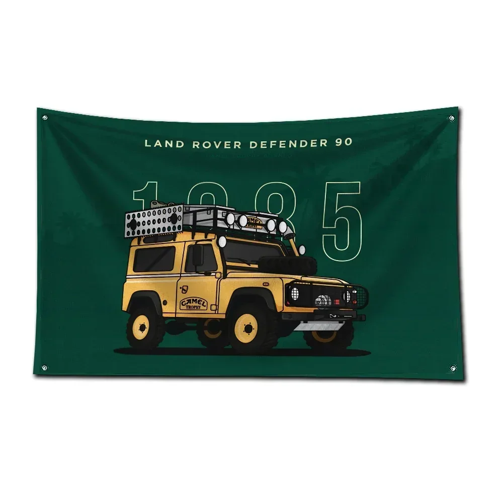 Фото 3x5 футов CAMEL TROPHY Автомобильный флаг Полиэстер с цифровой печатью Автомобильный баннер для гаража Настенное украшение для двери с латунными втулками №3