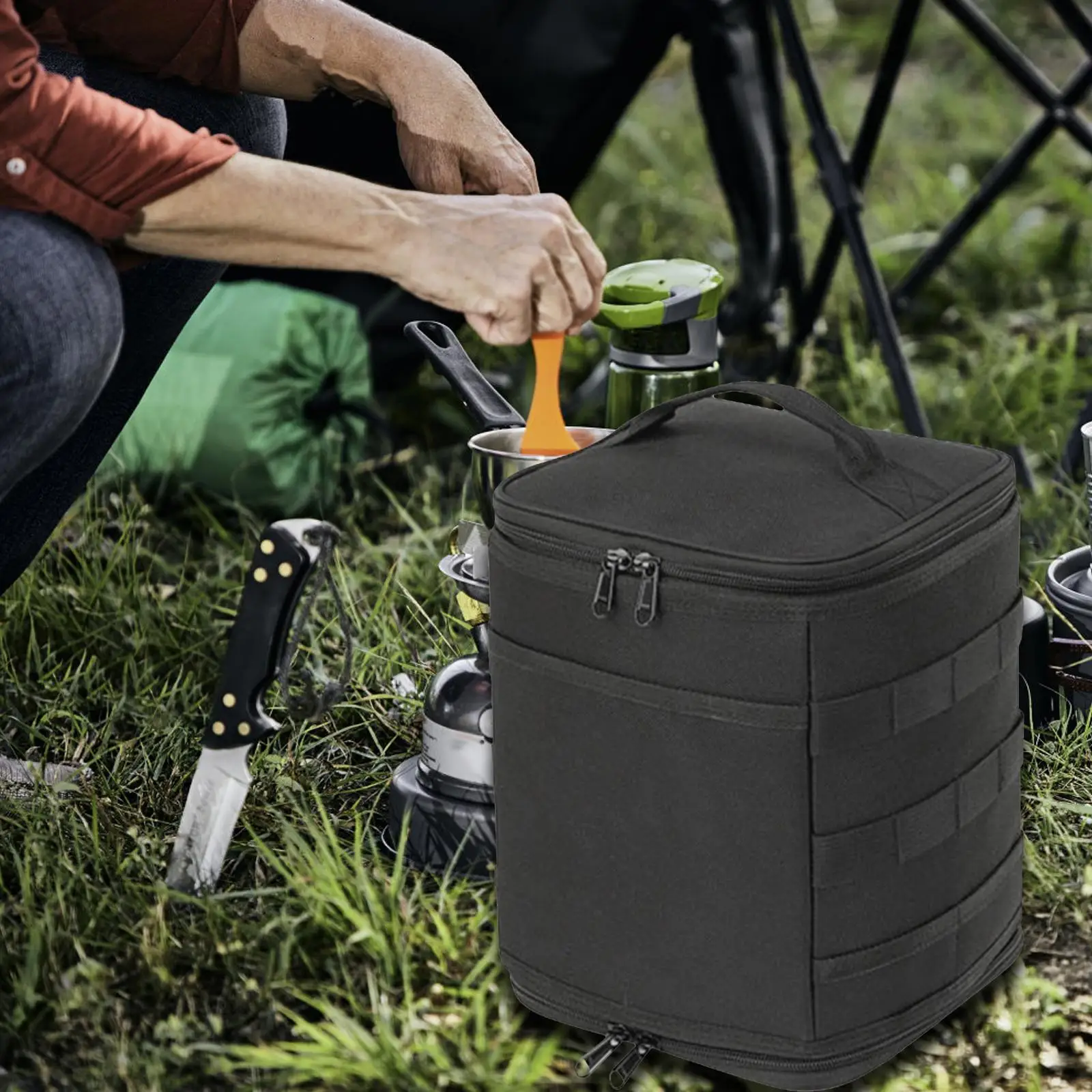 

Camping Storage Bag Water Proof Seasoning Storage Bag Salt Seasoning Bottle 4
