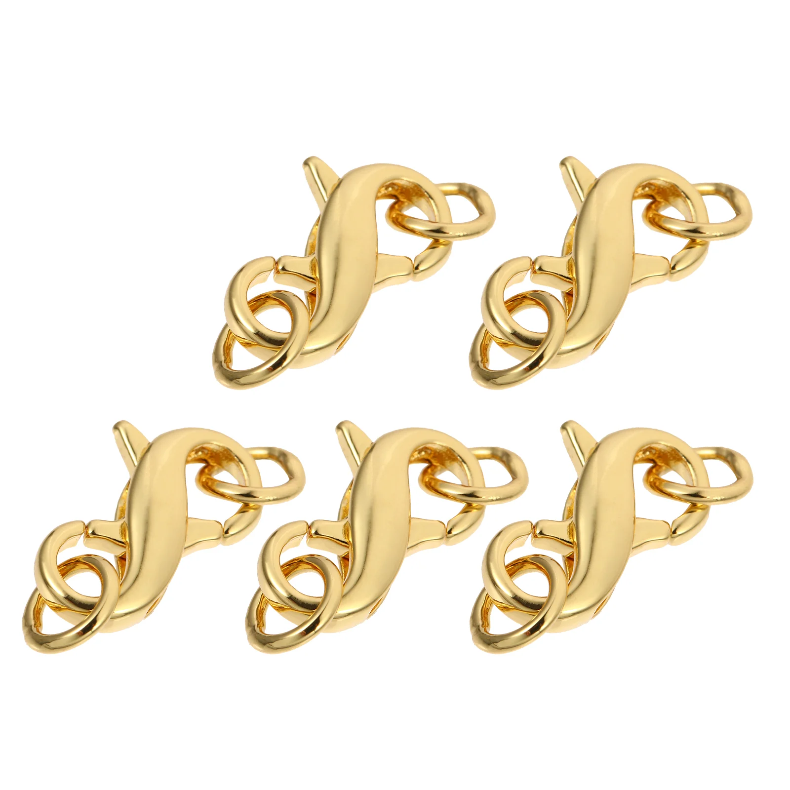 

5 Pcs Double-Headed Lobster Buckle DIY Jewelry Accessories Pearl Bracelets Connecting Clasp Necklace Fittings Tool