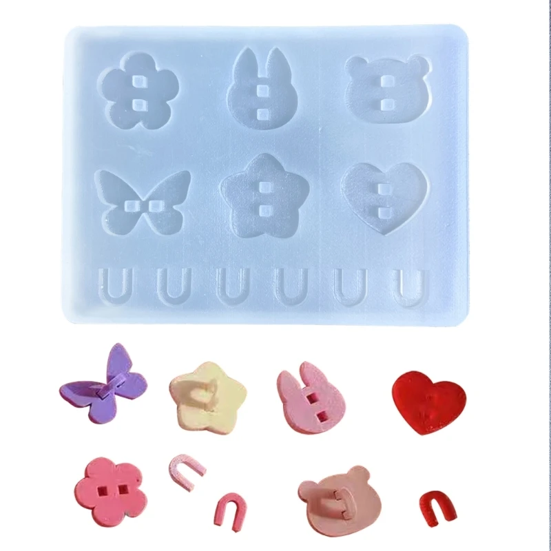 

Форма для украшений из смолы, держатель для брелоков, форма для подвешивания крючка, форма для декора телефона