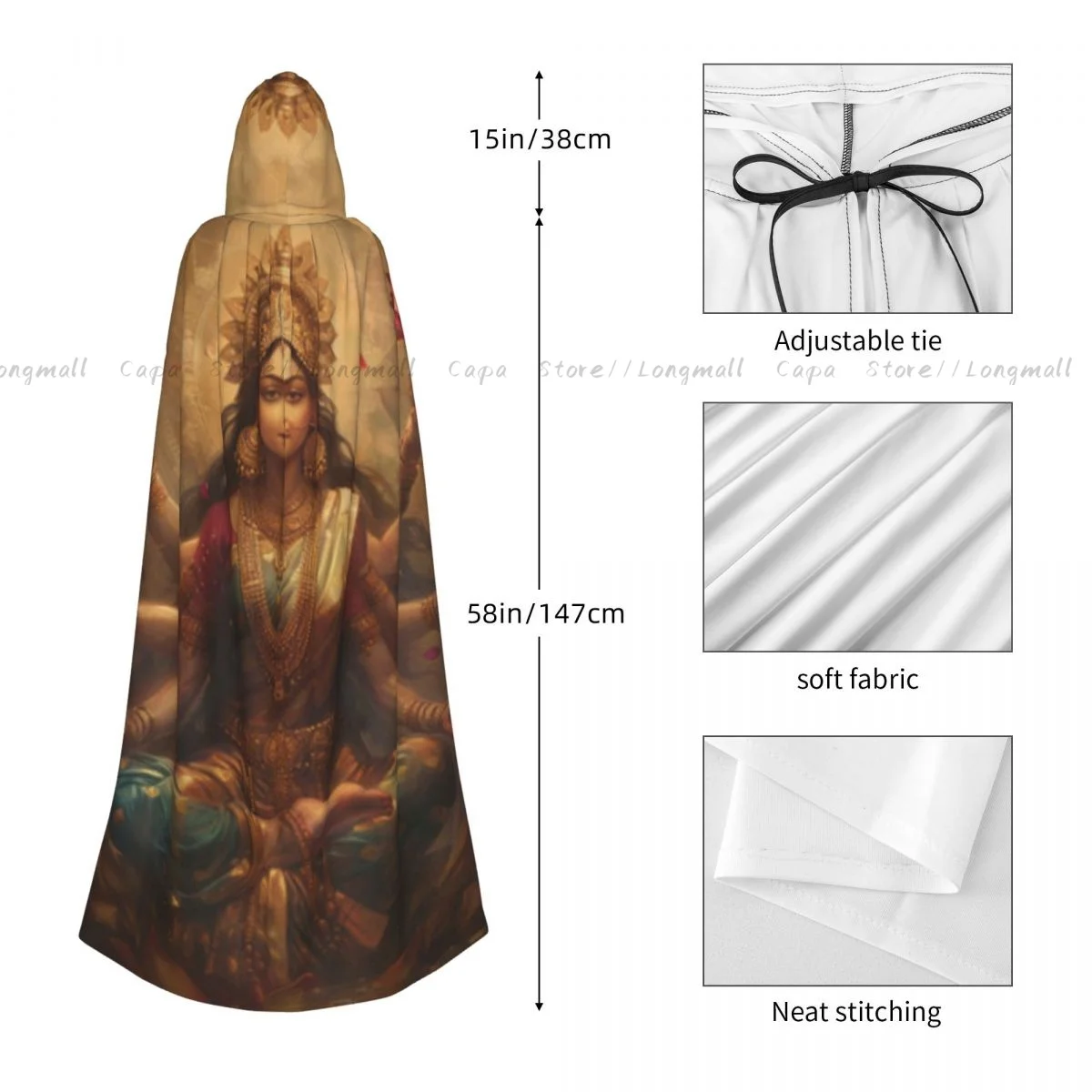 Плащ ведьмы из полиэстера