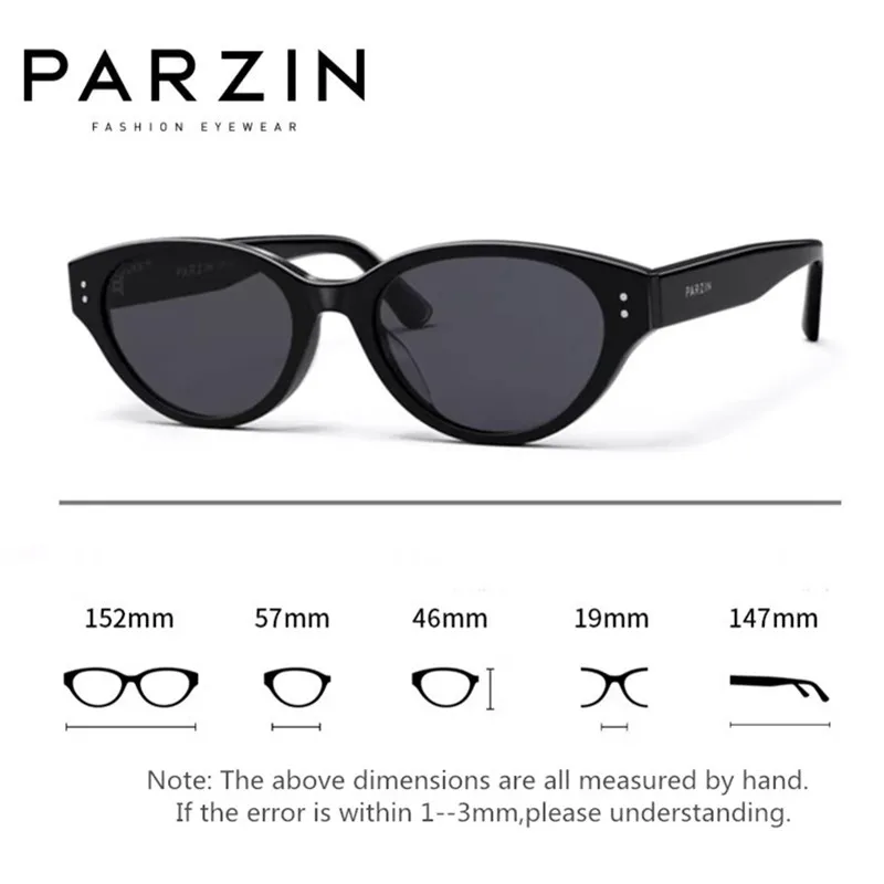 PARZIN новые солнцезащитные очки винтажные кошачий глаз женские модные с защитой от