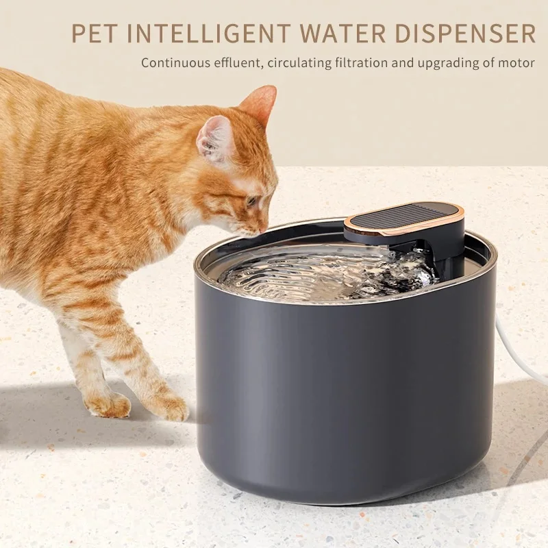 

Automatic Pet Cat Water Fountain Mute Water Feeder Bowl USB Charge Auto Electric Feeder Pet Drinking Dispenser for Cat Dog3l