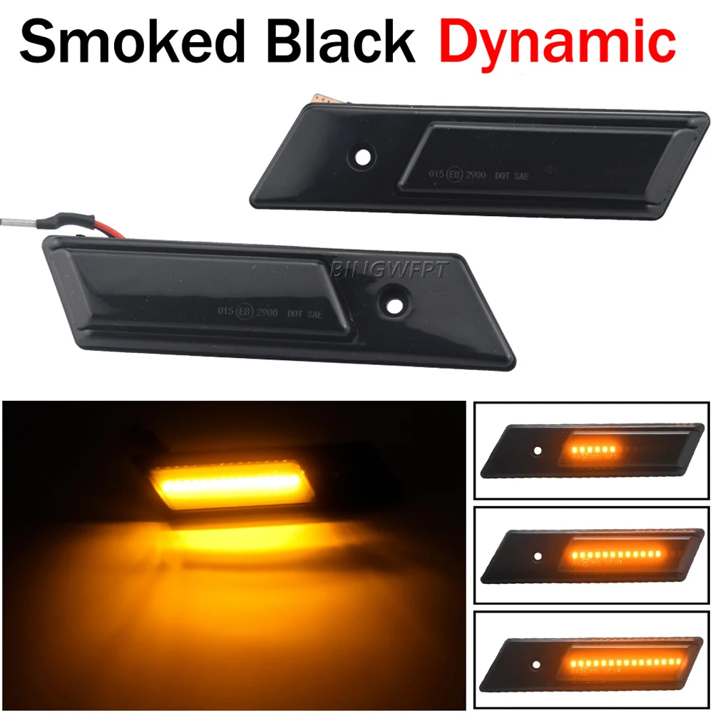 

1 пара подходит для BMW E32 E34 E36 1990-1996 M3 M5 3 5 7 SERIES динамические светодиодные автомобильные боковые габаритные огни повторителя сигнальные огни