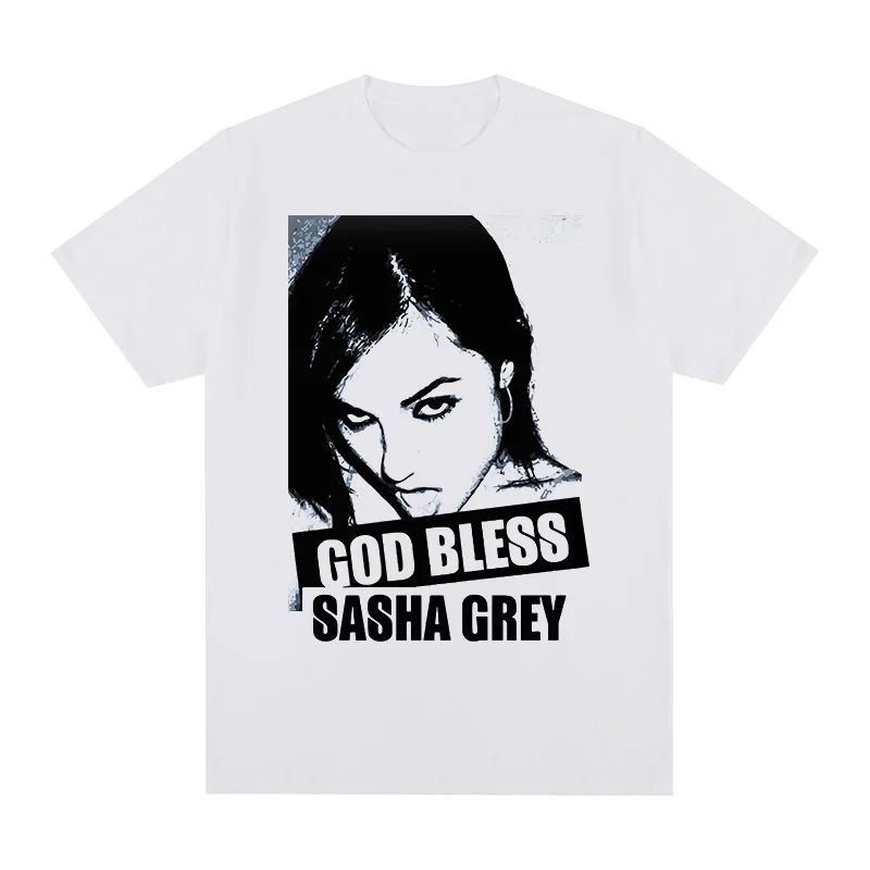 

Sasha Grey Vintage God Bless t-shirt Cotton Men T shirt New TEE TSHIRT Womens tops