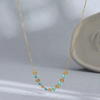 drip oil love chain necklace for women niche design fashion ladies birthday party clavicle chain jewelry wholesale direct sales