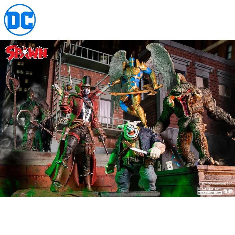 

(Spot Goods) DC Genuine McFarland Spawn Redeemer Cowboy Gunner Crow Triangle Demon Clown Action Model Movie Toy Multiverse