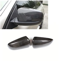 1pair carbon fiber rearview side mirror cover caps fit for bmw e70 x5 e71 x6 replacement add on style