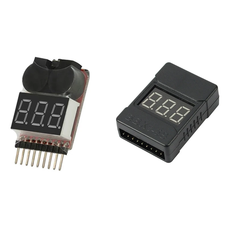 BBX1-8S 1-8S 2IN1 Тестер напряжения Lipo батареи/Сигнализация звукового сигнала низкого