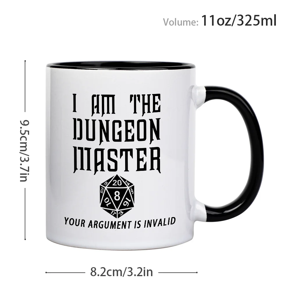 Фото 1 шт., забавная кофейная кружка D&D на 11 унций — юмор «Your Argument Is Invalid», идеальный подарок для геймеров и любителей игр, изолированная кружка с муравьем №4